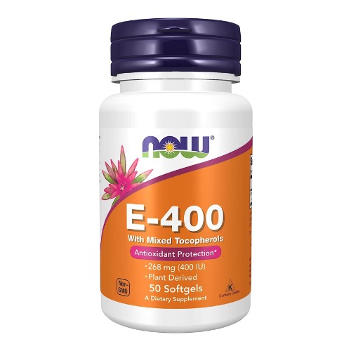 NOW Supplements, Vitamin E-400 IU Mixed Tocopherols, Antioxidant Protection, 50 Softgels