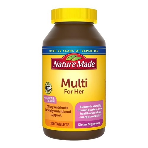 Nature Made Women's Multivitamin Tablets, 300 Count for Daily Nutritional Support