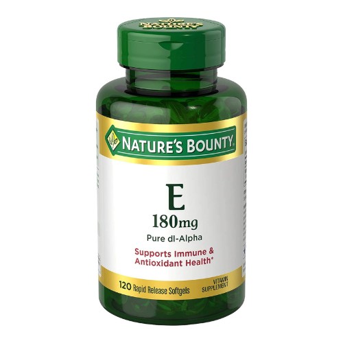 Nature's Bounty Vitamin E Pills and Supplement Softgels , Supports Antioxidant Health, 400iu, 120 Count