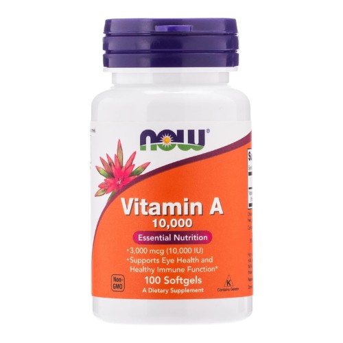 Now Foods Vitamin A 10,000 IU 100 Sgels