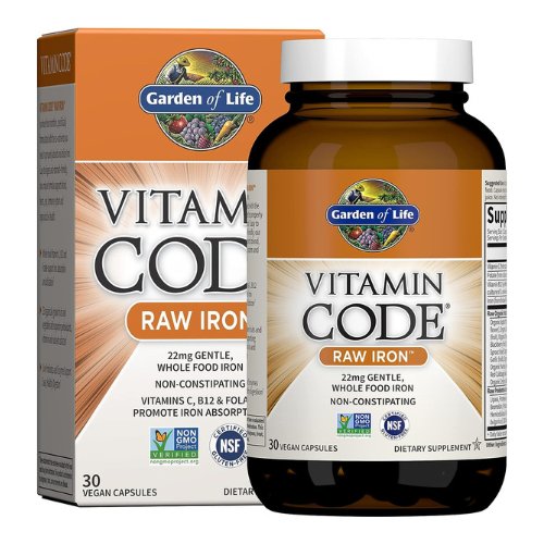 Vitamin Code Raw Iron, Capsules30 capsules of raw, potent energy for a vibrant, invigorated you