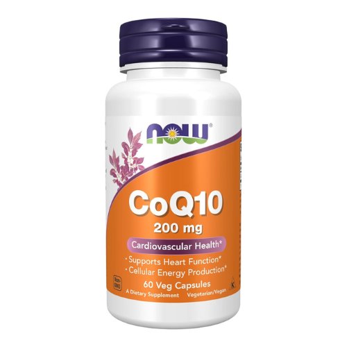 NOW Supplements, CoQ10 (Coenzyme Q10) 200 mg, Cardiovascular Health, 60 Veg Capsules