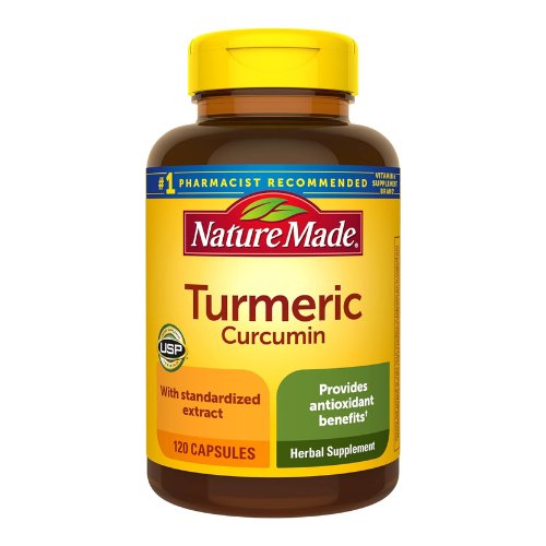 Nature Made Turmeric Curcumin 500 mg, Herbal Supplement for Antioxidant Support, 120 Capsules, 120 Day Supply