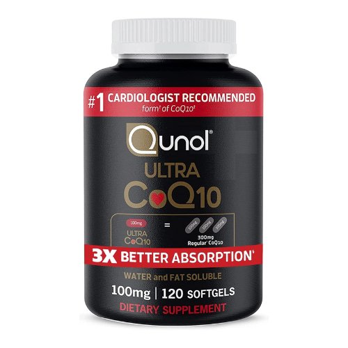 Qunol CoQ10 100mg Softgels, Ultra CoQ10 100mg, 3x Better Absorption, Antioxidant for Heart Health & Energy Production, Coenzyme Q10 Vitamins and Supplements, 4 Month Supply, 120 Count