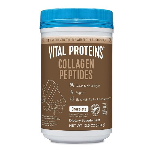 Vital Proteins Collagen Peptides Powder, Promotes Hair, Nail, Skin, Bone and Joint Health, Chocolate, 13.5 oz, Pack of 1