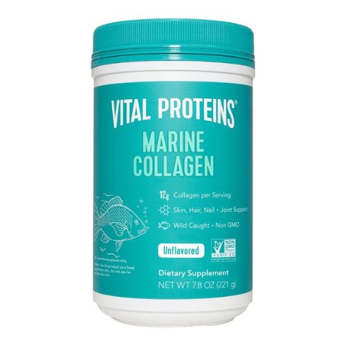 Vital Proteins Marine Collagen Peptides Powder Supplement for Skin Hair Nail Joint - Hydrolyzed Collagen - 12g per Serving - 7.8 oz Canister