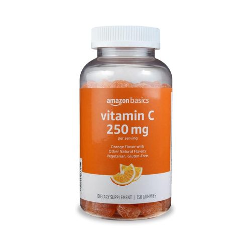 Amazon Basics Vitamin C 250 mg Gummy, Orange, 150 Gummies (2 per Serving), Immune Health (Previously Solimo)