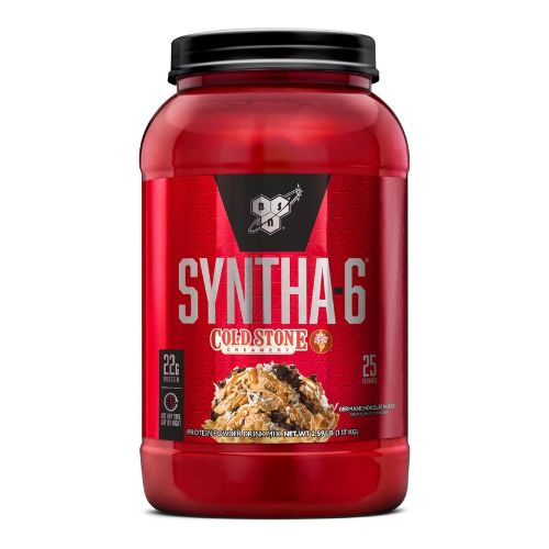 BSN Syntha-6 Whey Protein Powder, Cold Stone Creamery- Cookie Doughn't You Want Some, Micellar Casein, Milk Protein Isolate Powder, 25 Servings