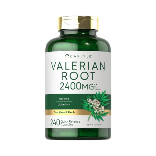 Carlyle Valerian Root Capsules, 240 Count, Herb Extract Supplement, Non-GMO, Gluten Free