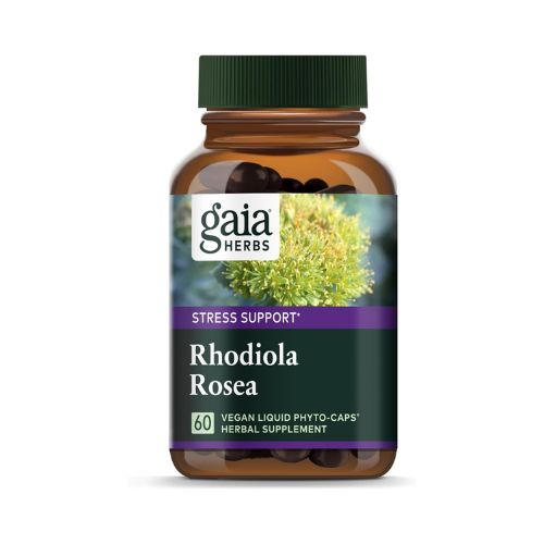 Gaia Herbs Rhodiola Rosea - Stress Support Supplement Traditionally for Supporting Healthy Stamina and Endurance - with Siberian Rhodiola Root Extract - 60 Vegan Liquid Phyto-Capsules (30-Day Supply)