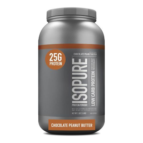 Isopure Protein Powder, Low Carb Whey Isolate with Vitamin C & Zinc for Immune Support, 25g Protein, Keto Friendly, Chocolate Peanut Butter, 40 Servings, 3 Pounds