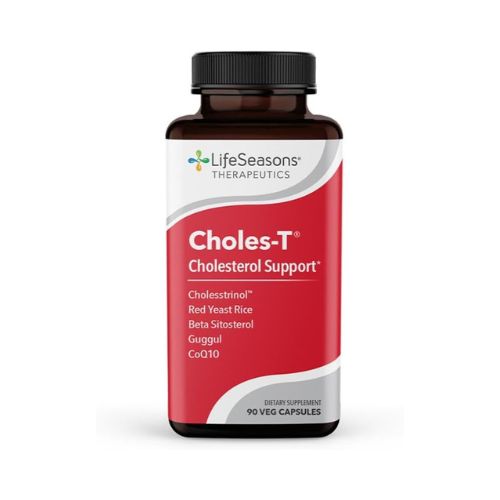 Life Seasons - Choles-T - Cholesterol Support Supplement - Promotes Healthy Heart & Liver Function - Maintains Normal Levels - Red Yeast Rice, CoQ10, Guggul & Phytosterols - 90 Capsules