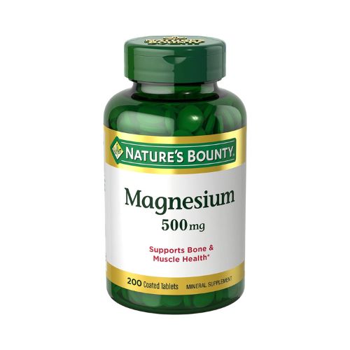 Nature's Bounty Magnesium, Bone and Muscle Health, Whole Body Support, Tablets, 500 Mg, 200 Ct