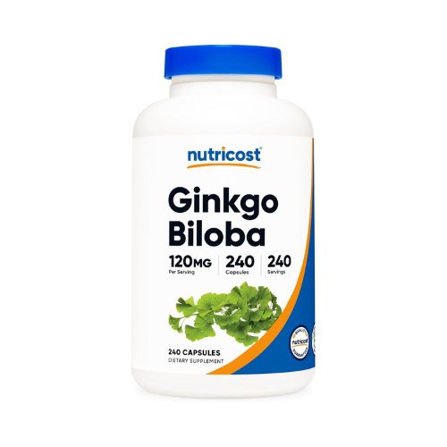 Nutricost Ginkgo Biloba 120mg, 240 Capsules - Extra Strength Ginkgo Biloba Extract - Gluten Free & Non-GMO