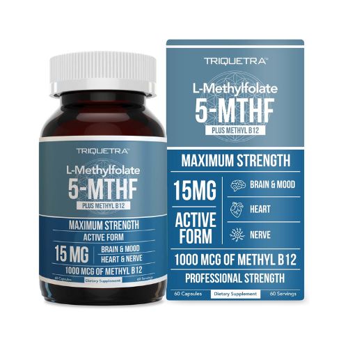 Unlock your potential with L Methyl Folate 15mg plus Methyl B12 Cofactor—fuel for your mood, mind, and cognitive performance