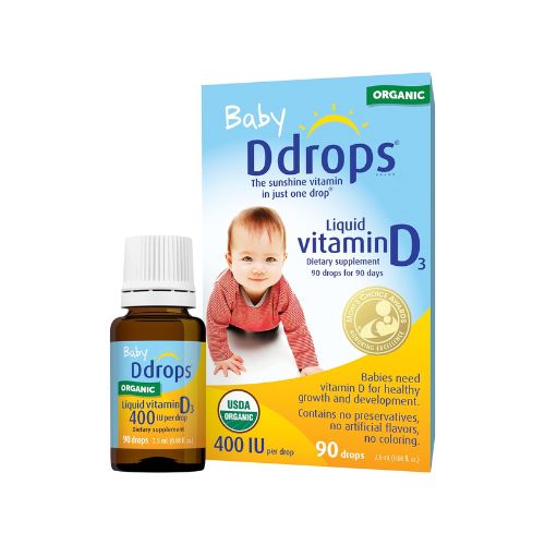 Nurture tiny smiles with Vitamin D, 400 IU, the pure liquid hug for teeth, bone health—preservative-free, sugar-free, and allergy-friendly