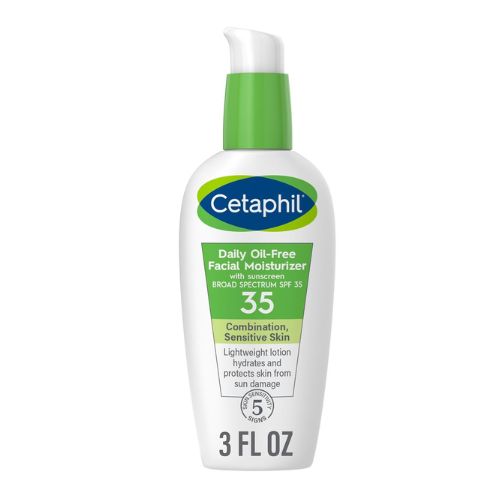 Cetaphil Face Moisturizer, Daily Oil Free Facial Moisturizer with SPF 35, For Dry or Oily Combination Sensitive Skin, Fragrance Free Face Lotion