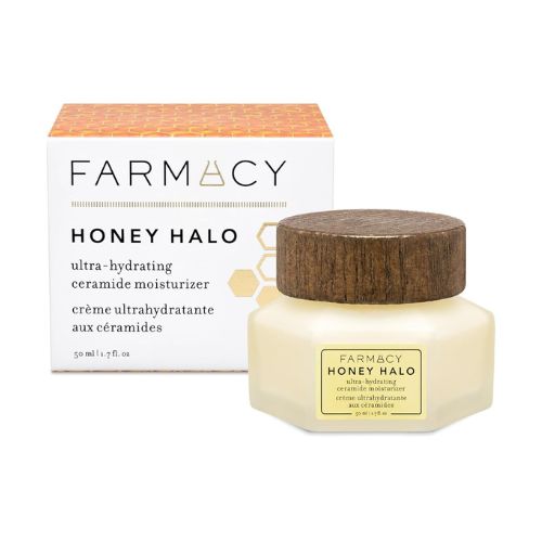 Roll over image to zoom in Farmacy Honey Halo Ceramide Face Moisturizer Cream - Hydrating Facial Lotion for Dry Skin (1.7 Ounce)