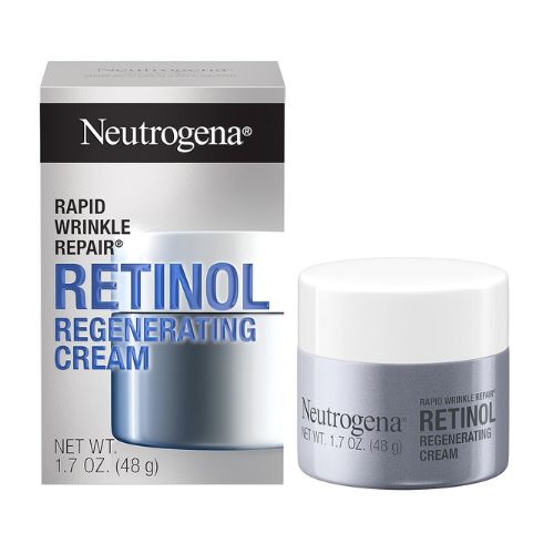 Neutrogena Rapid Wrinkle Repair Retinol Face Moisturizer, Daily Anti-Aging Face Cream with Retinol & Hyaluronic Acid to Fight Fine Lines, Wrinkles, & Dark Spots, 1.7 oz