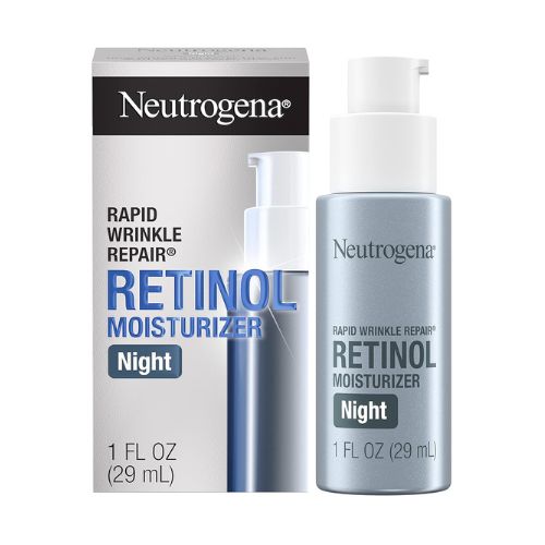 Neutrogena Rapid Wrinkle Repair Retinol Night Face Moisturizer, Daily Anti-Aging Face Cream with Retinol & Hyaluronic Acid to Fight Fine Lines & Wrinkles, 1 fl. oz