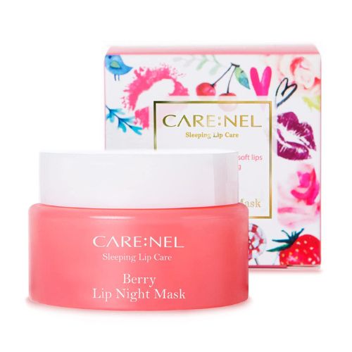 CARENEL Berry Lip Sleeping Mask 23g - Lip gloss and Moisturizers Long lasting Night Treatments Lip care balm Chapped cracked lips dry lips for girls, women and Men (Berry)