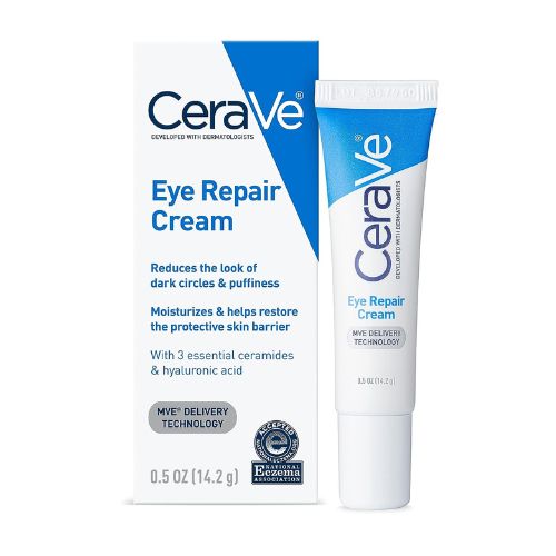 CeraVe Eye Repair Cream, Under Eye Cream for Dark Circles and Puffiness, Suitable for Delicate Skin Under Eye Area, 0.5 Ounce