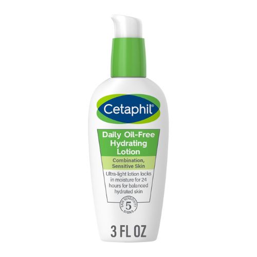 Cetaphil Daily Hydrating Lotion for Face, With Hyaluronic Acid, 3 fl oz, Lasting 24 Hr Hydration, for Combination Skin, No Added Fragrance, Non-Comedogenic