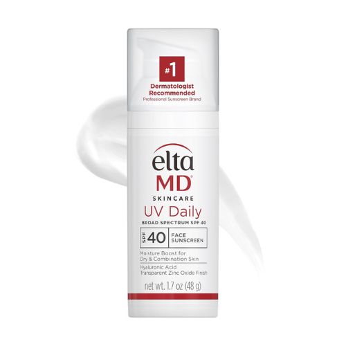 EltaMD UV Daily Face Sunscreen with Zinc Oxide, SPF 40 Facial Sunscreen, Helps Hydrate Skin and Decrease Wrinkles, Lightweight Face Moisturizer Sunscreen, Absorbs into Skin Quickly, 1.7 Oz Pump