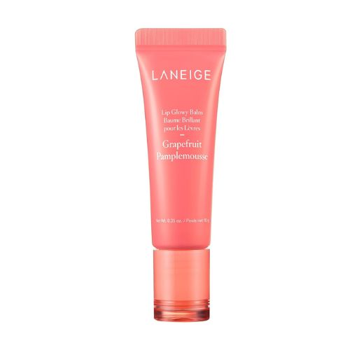 LANEIGE Lip Glowy Balm, Grapefruit, A lightweight, moisture-coating lip balm for hydrated soft lips throughout the day.