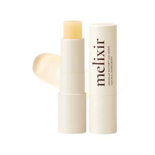 Melixir Vegan Lip Butter #01 Agave(Clear) (+11 more colors) 0.13oz, Bee Free, Petrolatum Free, Deep Nourishing Plant-Based Vegan Chapstick, Vegan Lip Balm for Dry, Cracked and Chapped Lips