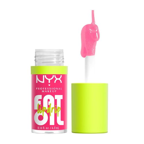 NYX PROFESSIONAL MAKEUP Fat Oil Lip Drip, Moisturizing, Shiny and Vegan Tinted Lip Gloss - Missed Call (Sheer Pink)