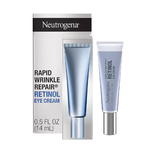 Neutrogena Rapid Wrinkle Repair Retinol Eye Cream for Dark Circles, Daily Anti-Aging Under Eye Cream with Retinol & Hyaluronic Acid to Fight Fine Lines, Wrinkles, & Dark Spots, 0.5 fl. oz