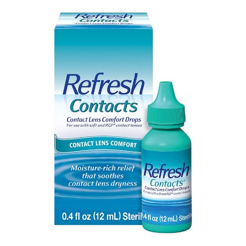 Refresh Contacts, Eye Drops, Contact Lens Comfort,Blue 0.4 Fl Oz Sterile