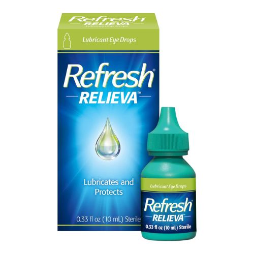 Refresh Relieva Lubricant Eye Drops, 0.33 Fl Oz Sterile, Packaging may Vary