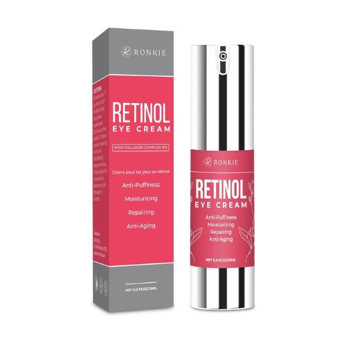 Retinol Eye Cream for Dark Circles and Puffiness, Anti Aging Eye Cream with Hyaluronic Acid and Collagen, Under Eye Cream, Smooth Fine Lines and Hydrate Eye Area