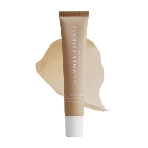 Summer Fridays Lip Butter Balm - Conditioning Lip Mask and Lip Balm for Instant Moisture, Shine and Hydration - Sheer-Tinted, Soothing Lip Care - Vanilla (.5 Oz)