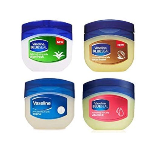 Vaseline Blue Seal Series (Variety 4 Pack)Cocoa Butter, Vitamin E, Aloe fresh, Original