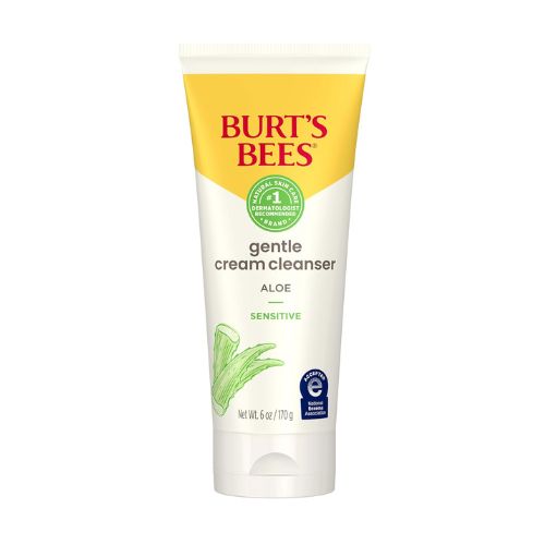 Burt's Bees Sensitive Solutions Gentle Cream Cleanser with Aloe, 98.9% Natural Origin, 6 Fluid