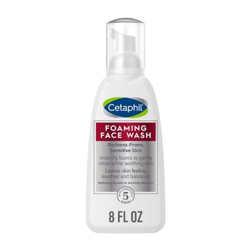 CETAPHIL Redness Relieving Foaming Face Wash For Sensitive Skin , 8 Fl Oz , Gently Cleanses & Calms Sensitive Skin Without Over Drying