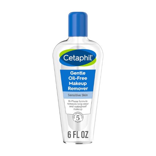 Cetaphil Gentle Waterproof Makeup Remover, Oil-Free Formula Suitable for Sensitive Skin, 6.0 Fluid Ounce