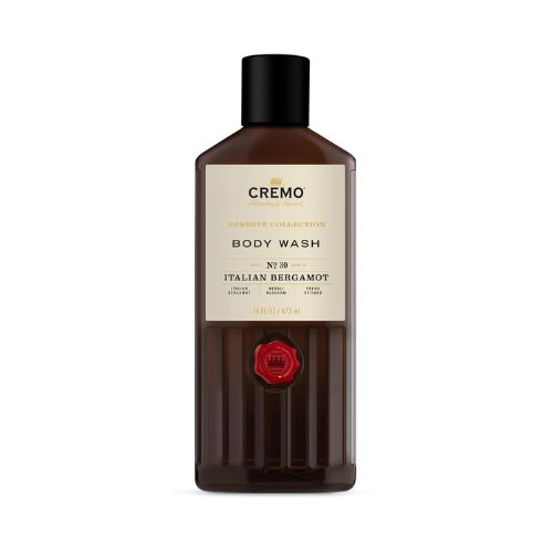 Cremo Rich-Lathering Italian Bergamot Body Wash for Men, Notes of Italian Bergamot, Neroli Blossom, and Fresh Vetiver, 16 Fl Oz