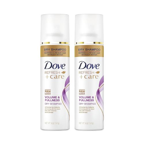 Dove Dry Shampoo Volume & Fullness 2 Count for Oily Hair for Refreshed Hair 5 oz