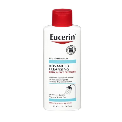 Eucerin Advanced Cleansing Body & Face Cleanser - Fragrance & Soap Free for Dry, Sensitive Skin - 16.9 fl. oz Bottle