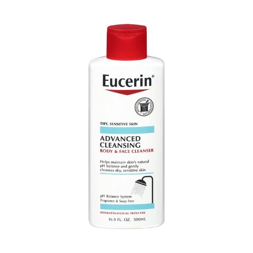 Eucerin Advanced Cleansing Body & Face Cleanser - Fragrance & Soap Free for Dry, Sensitive Skin - 16.9 fl. oz Bottle