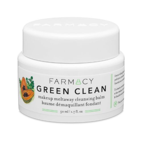 Farmacy Natural Cleansing Balm - Green Clean Makeup Remover Balm - Effortlessly Removes Makeup & SPF - Travel Size 1.7oz Makeup Cleansing Balm