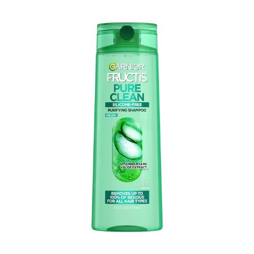 Garnier Fructis Pure Clean Purifying Shampoo, Silicone-Free, 12.5 Fl Oz, 1 Count