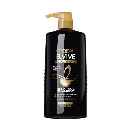 L'Oreal Paris Elvive Total Repair 5 Repairing Shampoo for Damaged Hair Shampoo with Protein and Ceramide for Strong Silky Shiny Healthy Renewed Hair 28 Fl Oz