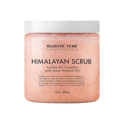 Unleash the power of Himalayan Salt & Lychee Oil. Scrub away worries, embrace deep cleansing, and indulge in silky smoothness!