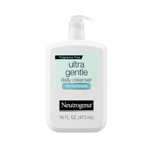 Neutrogena Fragrance Free Ultra Gentle Foaming Daily Cleanser, 16 fl oz, Moisturizing, Hypoallergenic, Foam