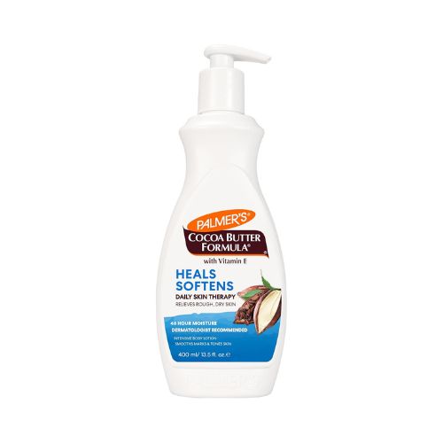 Indulge in daily therapy for your skin with Cocoa Butter Formula Body Lotion. Luxurious hydration in a convenient pump bottle.